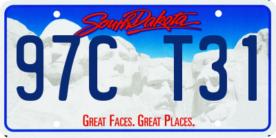 SD license plate 97CT31