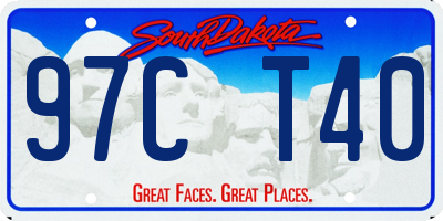 SD license plate 97CT40