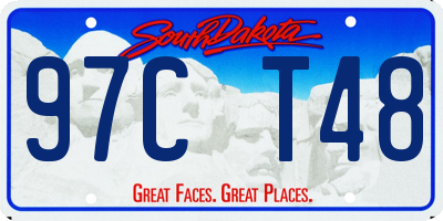 SD license plate 97CT48