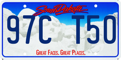 SD license plate 97CT50