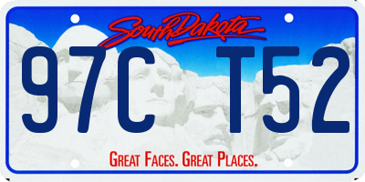 SD license plate 97CT52