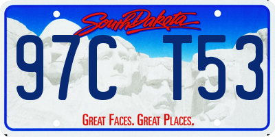 SD license plate 97CT53