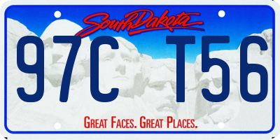 SD license plate 97CT56