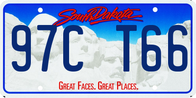 SD license plate 97CT66