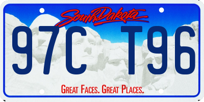 SD license plate 97CT96