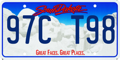 SD license plate 97CT98