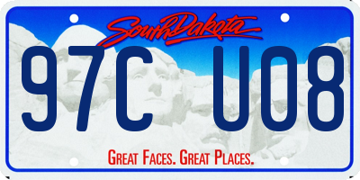 SD license plate 97CU08