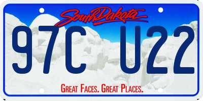 SD license plate 97CU22