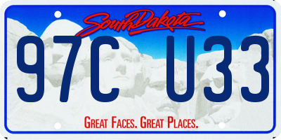 SD license plate 97CU33