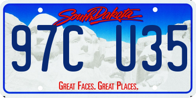 SD license plate 97CU35