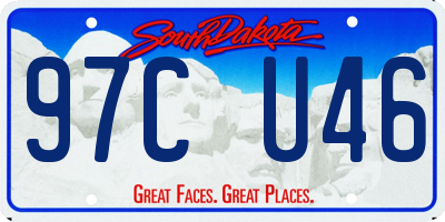 SD license plate 97CU46