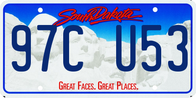 SD license plate 97CU53