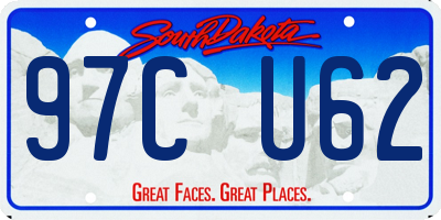 SD license plate 97CU62