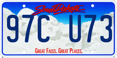 SD license plate 97CU73
