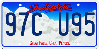 SD license plate 97CU95