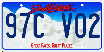 SD license plate 97CV02