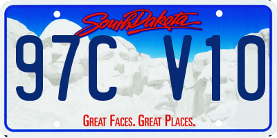 SD license plate 97CV10
