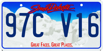 SD license plate 97CV16