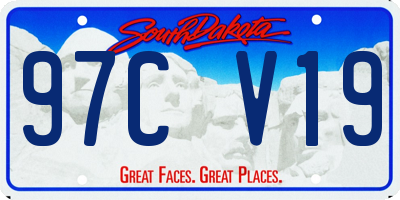 SD license plate 97CV19