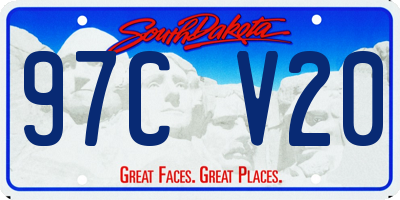 SD license plate 97CV20