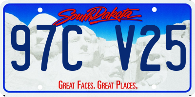 SD license plate 97CV25
