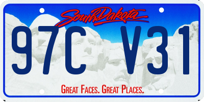 SD license plate 97CV31