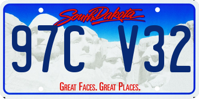SD license plate 97CV32
