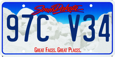 SD license plate 97CV34