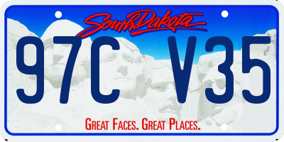 SD license plate 97CV35