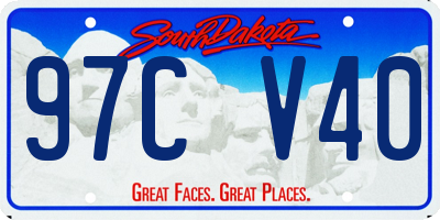 SD license plate 97CV40