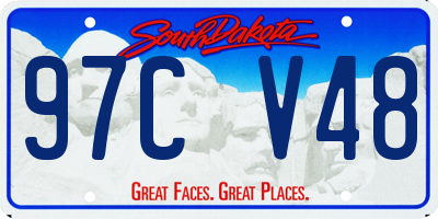 SD license plate 97CV48