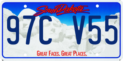 SD license plate 97CV55