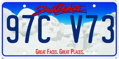 SD license plate 97CV73