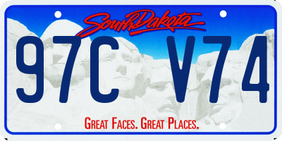 SD license plate 97CV74