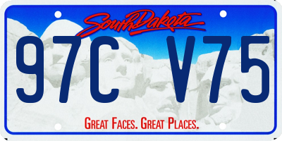 SD license plate 97CV75