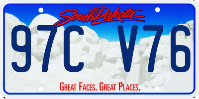 SD license plate 97CV76