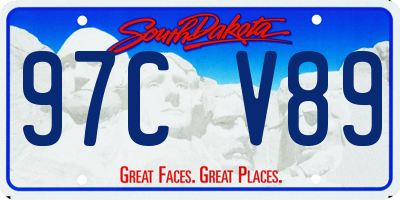 SD license plate 97CV89