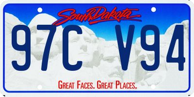 SD license plate 97CV94