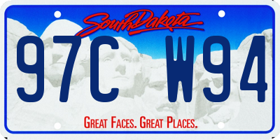 SD license plate 97CW94