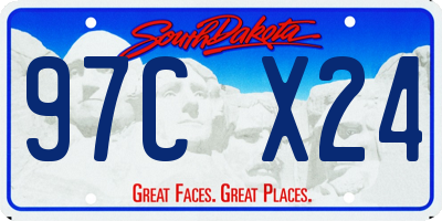 SD license plate 97CX24