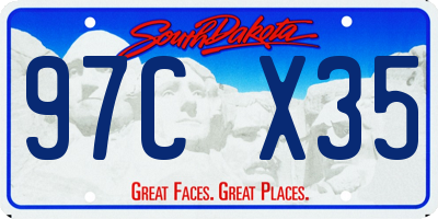SD license plate 97CX35