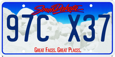 SD license plate 97CX37
