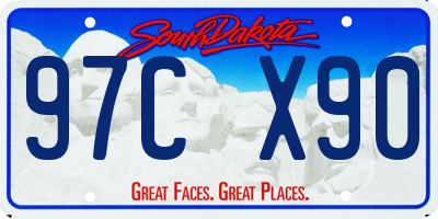 SD license plate 97CX90