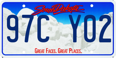 SD license plate 97CY02