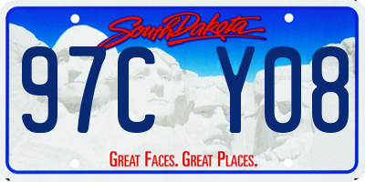 SD license plate 97CY08