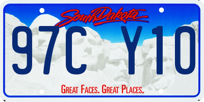 SD license plate 97CY10