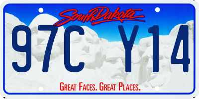 SD license plate 97CY14