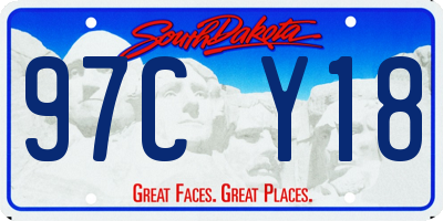 SD license plate 97CY18