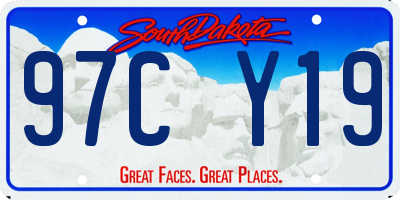 SD license plate 97CY19