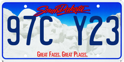 SD license plate 97CY23